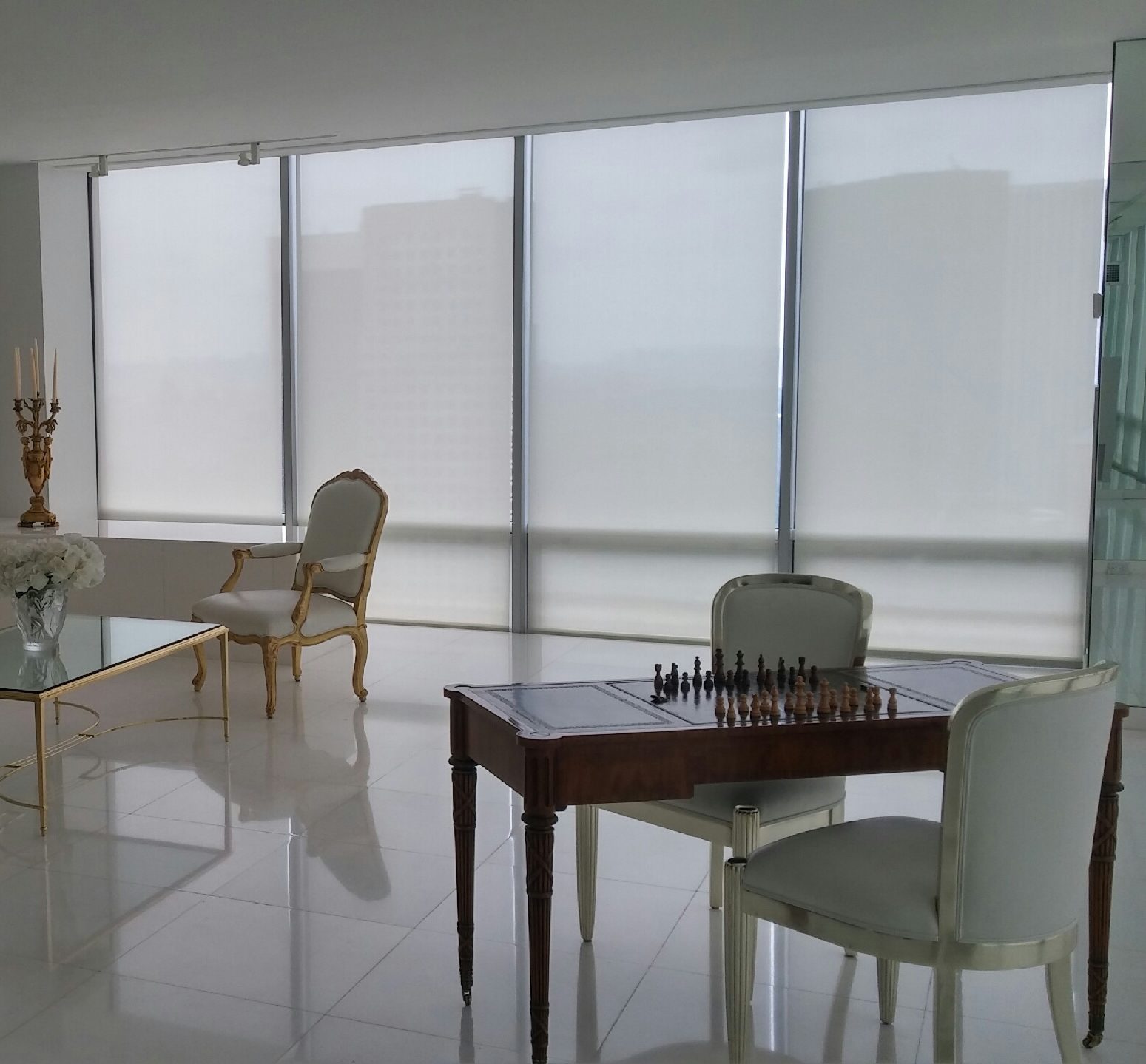 Motorized Somfy Roller Shades